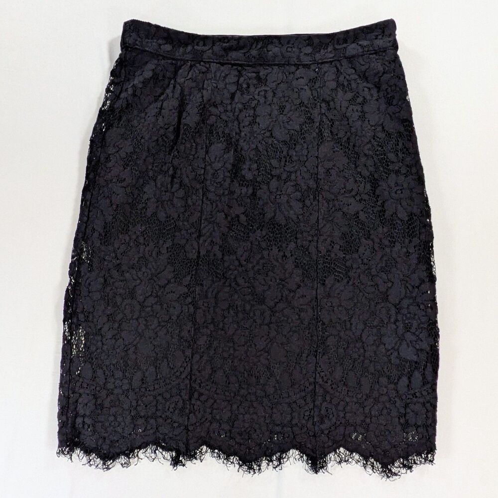 Simply Styled By Sears black lace Pencil Skirt Womens sz med whimsigoth